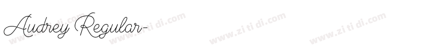 Audrey Regular字体转换